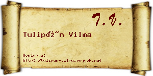 Tulipán Vilma névjegykártya